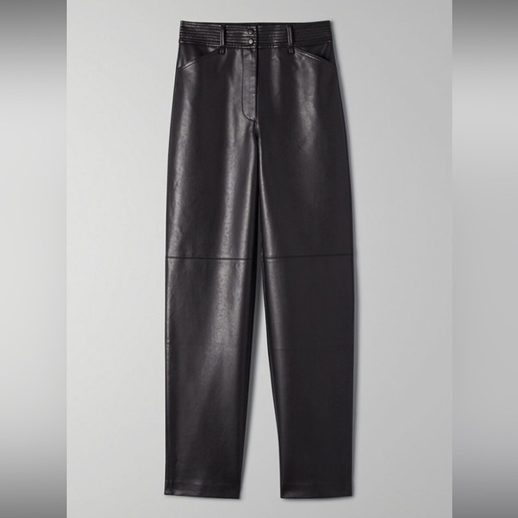 Aritzia Faux Leather Funk Pant - Picture 2 of 7